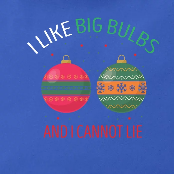 I Like Big Bulbs And I Cannot Lie Christmas Couples Present Gift Zip Tote Bag