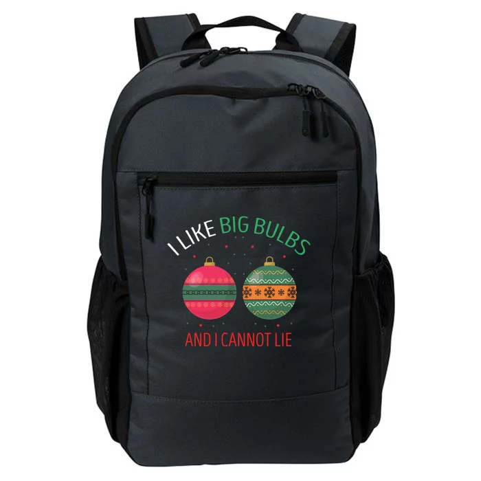 I Like Big Bulbs And I Cannot Lie Christmas Couples Present Gift Daily Commute Backpack