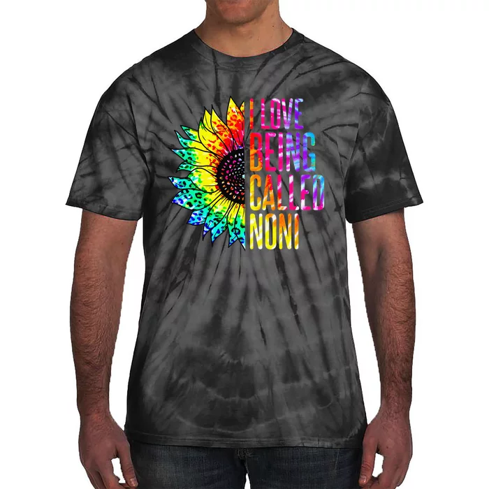 I Love Being Called Noni Sunflower Tie Dye Mother's Day Tie-Dye T-Shirt