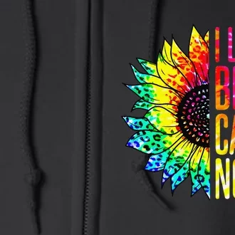 I Love Being Called Noni Sunflower Tie Dye Mother's Day Full Zip Hoodie