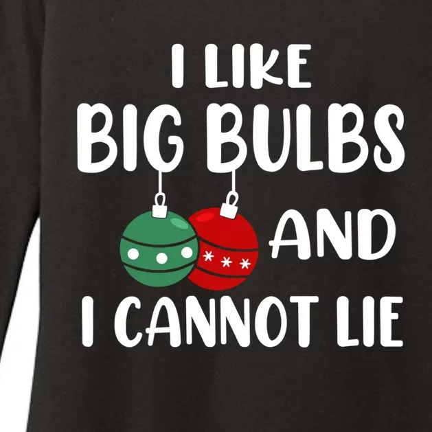 I Like Big Bulbs And I Cannot Lie Xmas Couples Matching Gift Womens CVC Long Sleeve Shirt