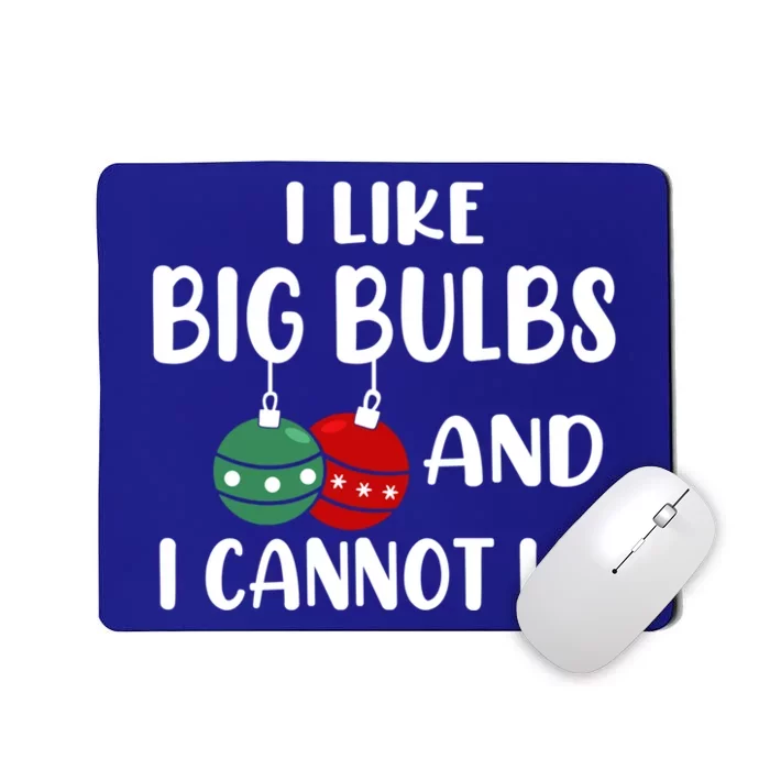 I Like Big Bulbs And I Cannot Lie Xmas Couples Matching Gift Mousepad