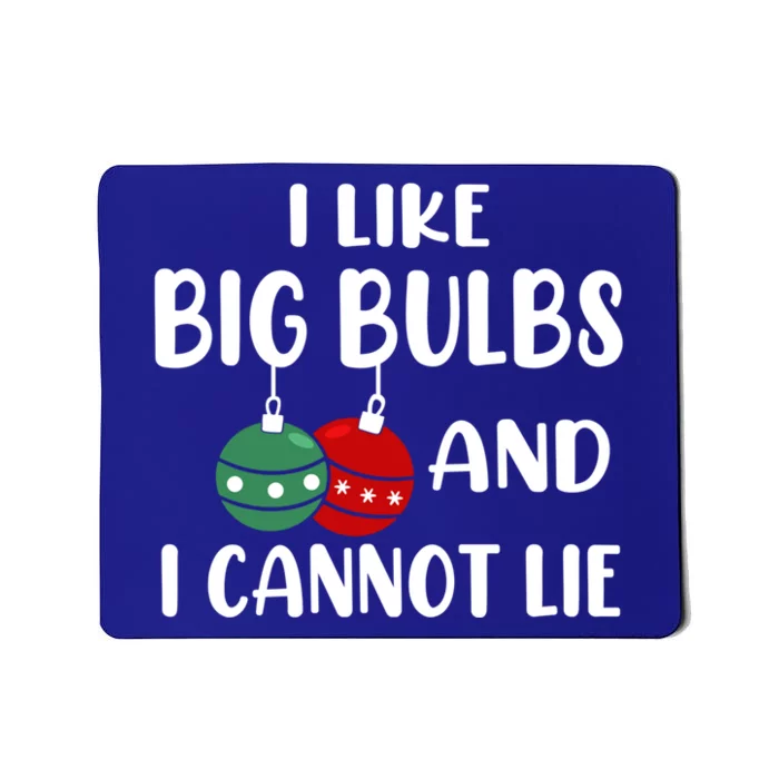 I Like Big Bulbs And I Cannot Lie Xmas Couples Matching Gift Mousepad