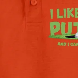 I Like Big Putts And I Cannot Lie Funny Golf Golfer Dry Zone Grid Performance Polo