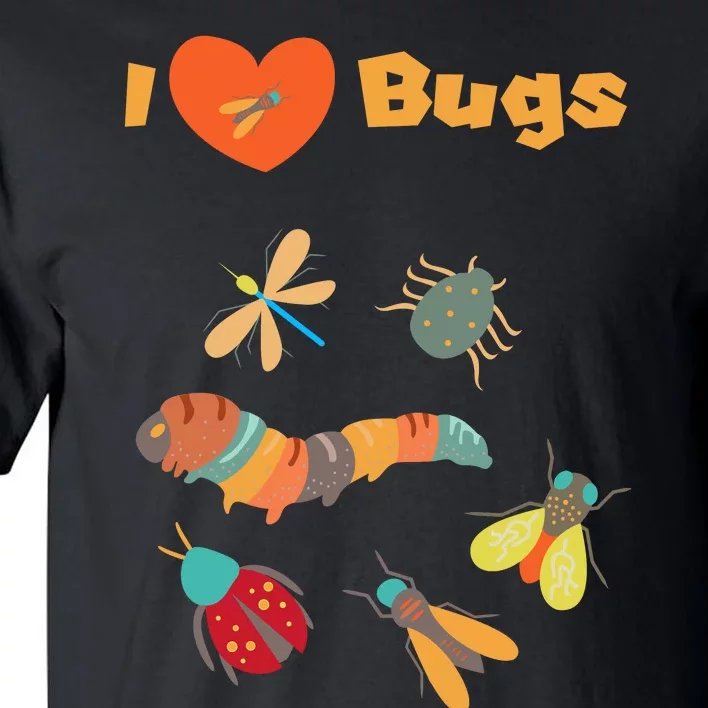 I Love Bugs Insect Bug Collecting Design For Collectors Tall T-Shirt