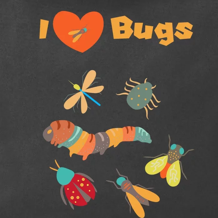 I Love Bugs Insect Bug Collecting Design For Collectors Zip Tote Bag