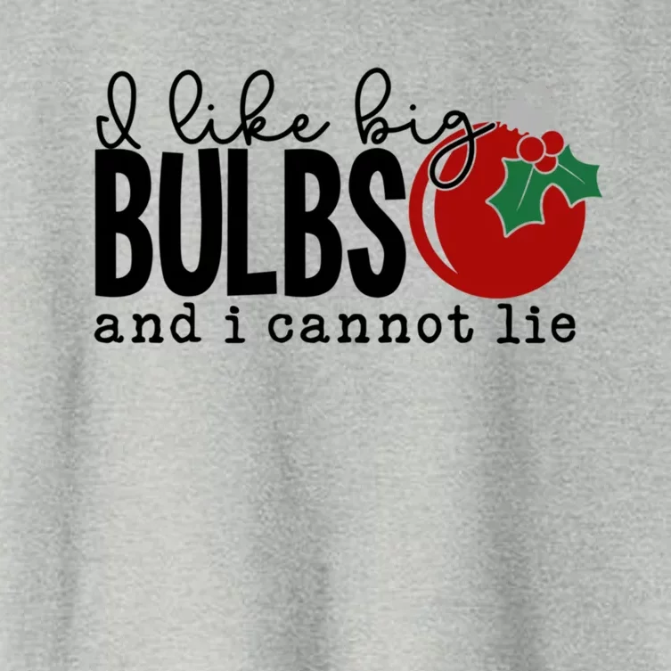 I Like Big Bulbs And I Cannot Lie Funny Christmas Cool Gift Women's Crop Top Tee