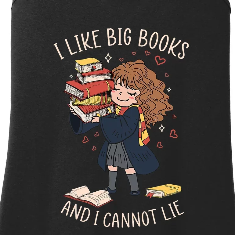 I Like Big Books And I Cannot Lie Reading Book Bookworm Ladies Essential Tank