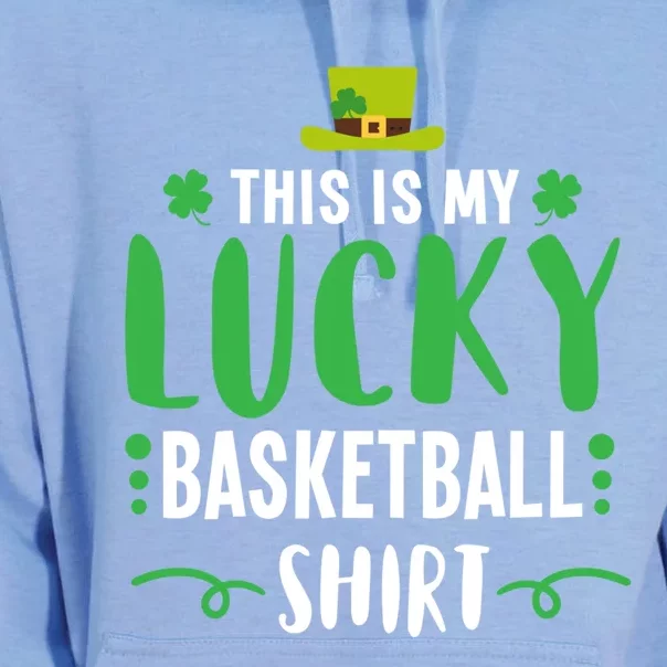 Irish Lucky Basketball Gift St Patricks Day Cute Gift Gift Unisex Surf Hoodie