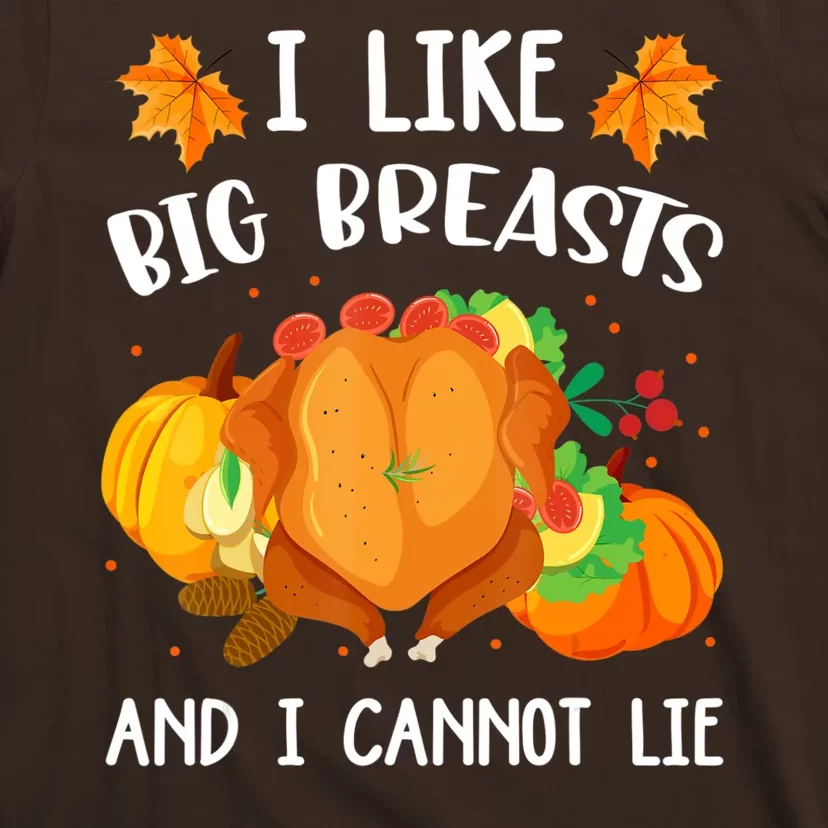 I Like Big Breasts And I Cannot Lie Thanksgiving Turkey T-Shirt