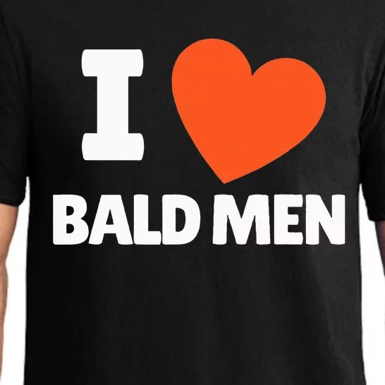 I Love Bald I Heart Bald Lovers Pajama Set