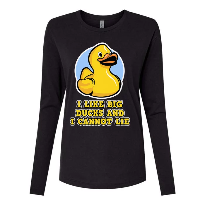 I Like big Ducks and I cannot Lie Rubber Duck Womens Cotton Relaxed Long Sleeve T-Shirt