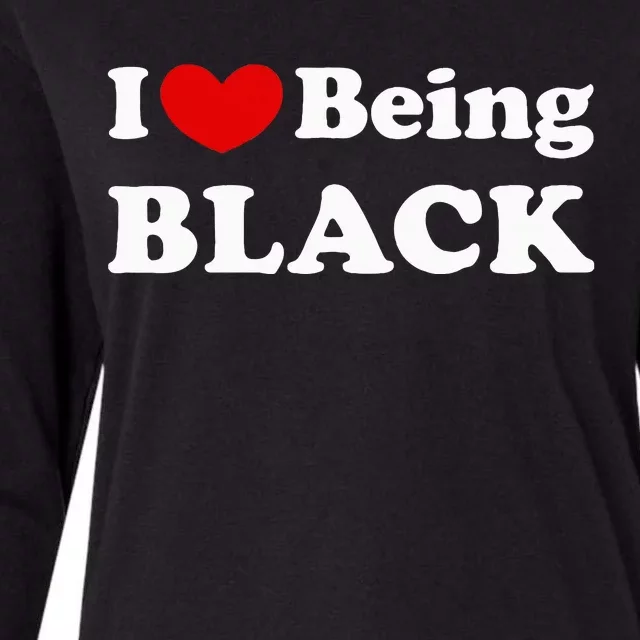 I Love Being Black I Like To Be Black Womens Cotton Relaxed Long Sleeve T-Shirt