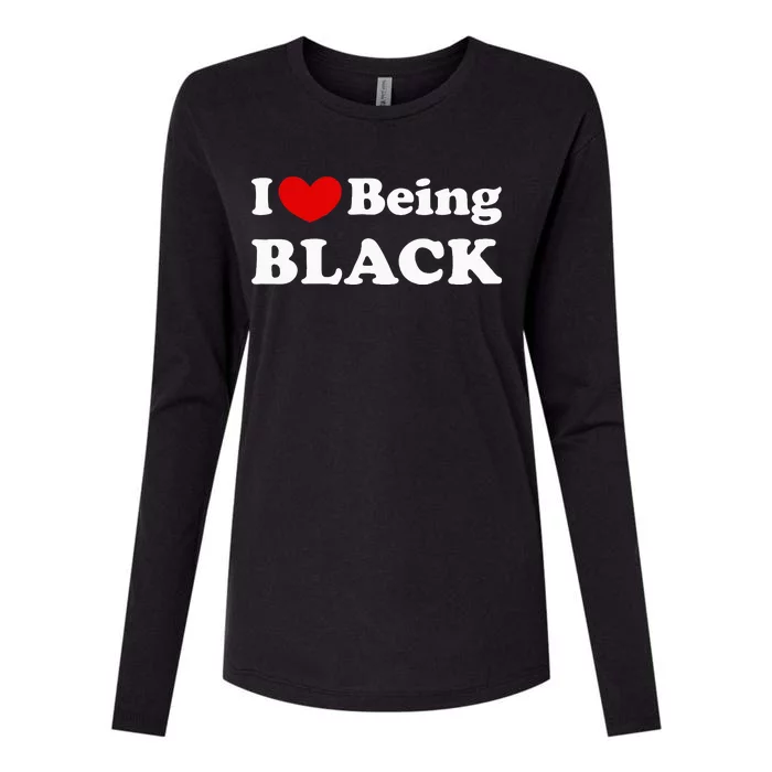 I Love Being Black I Like To Be Black Womens Cotton Relaxed Long Sleeve T-Shirt