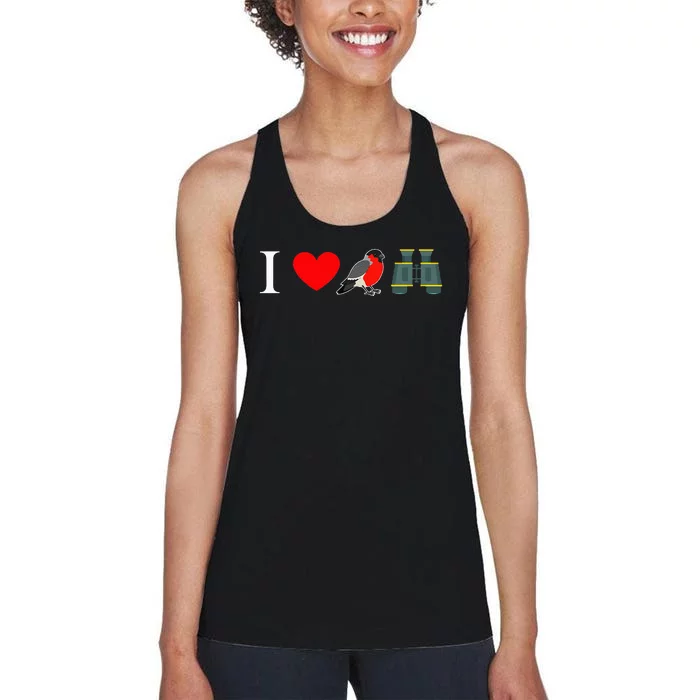 I Love Bird Watching Gift Birding Watcher Lovers Women's Racerback Tank