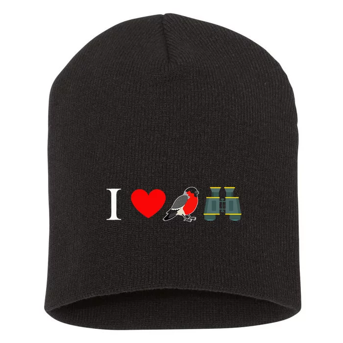 I Love Bird Watching Gift Birding Watcher Lovers Short Acrylic Beanie