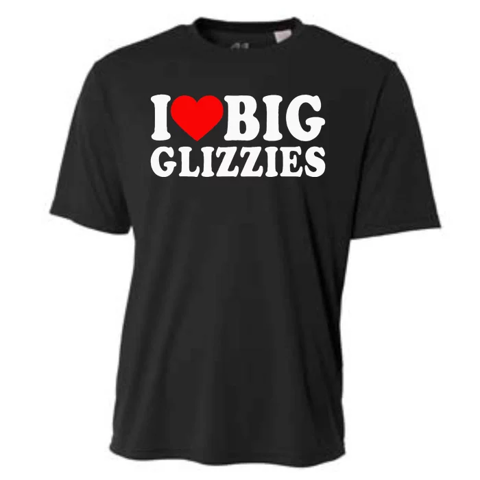 I Love Big Glizzies I Heart Hot Dog Lover Glizzy Gobbler Cooling Performance Crew T-Shirt