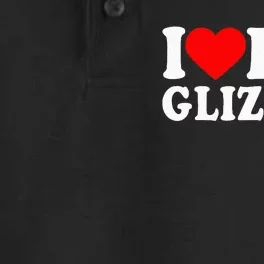 I Love Big Glizzies I Heart Hot Dog Lover Glizzy Gobbler Dry Zone Grid Performance Polo