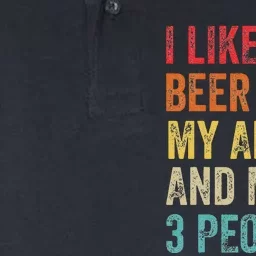 I Like Beer My Akita & Maybe 3 People Dog Owner Softstyle Adult Sport Polo