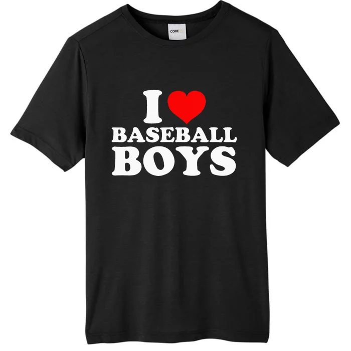 I Love Baseball I Heart Baseball Funny ChromaSoft Performance T-Shirt