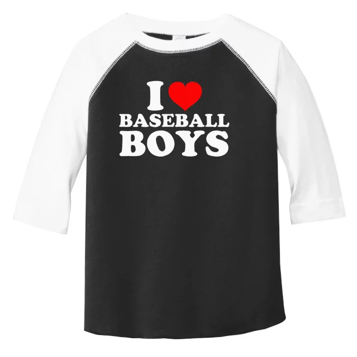 I Love Baseball I Heart Baseball Funny Toddler Fine Jersey T-Shirt