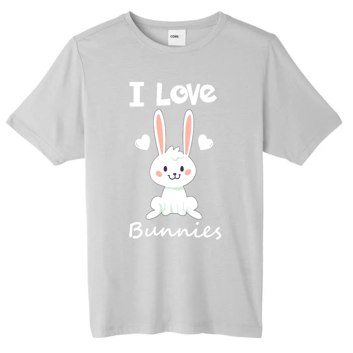 I Love Bunnies Rabbit Animal ChromaSoft Performance T-Shirt