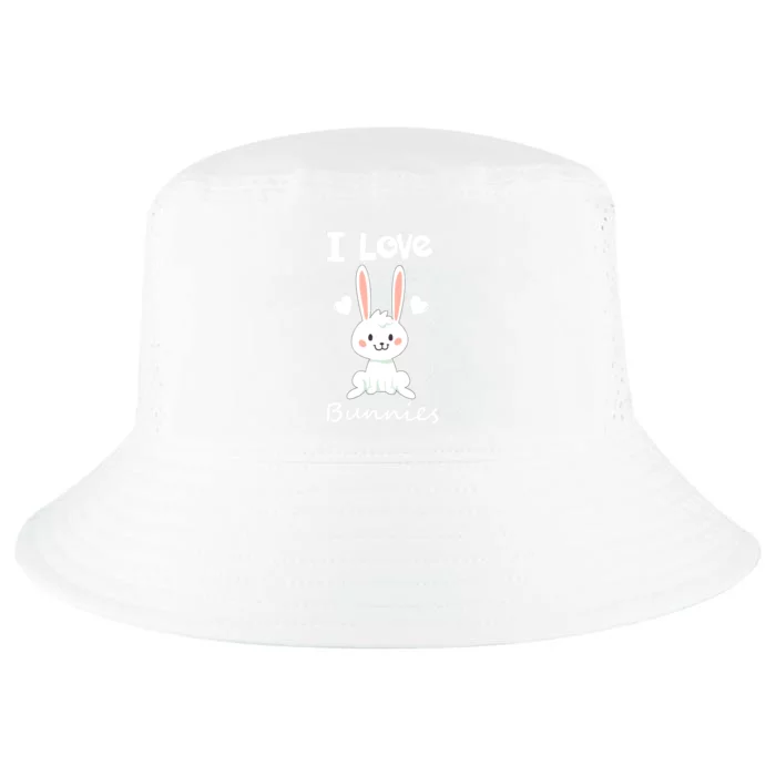 I Love Bunnies Rabbit Animal Cool Comfort Performance Bucket Hat