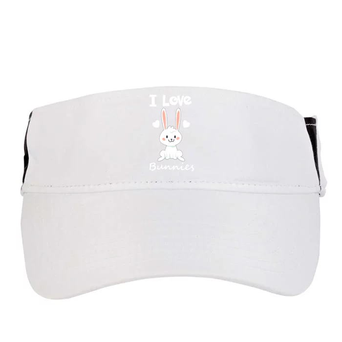 I Love Bunnies Rabbit Animal Adult Drive Performance Visor