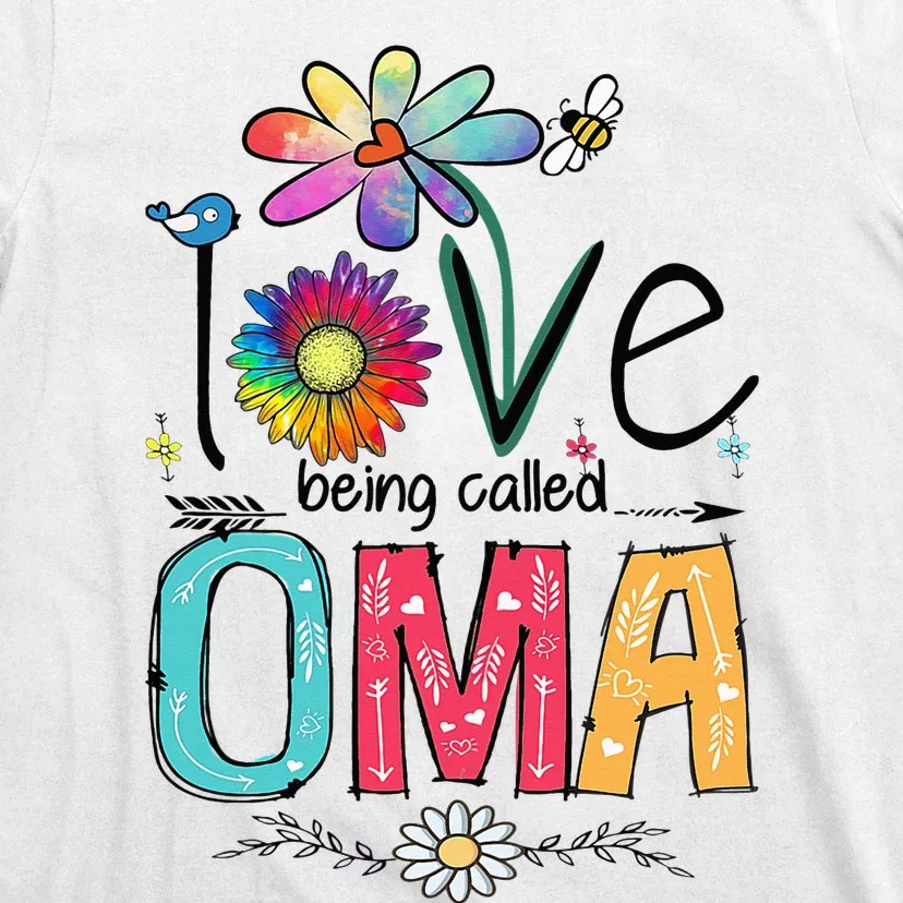 I Love Being Called Oma Daisy Flower Cute Mother's Day T-Shirt