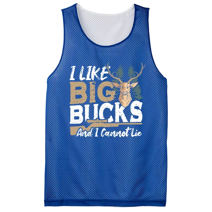 I Like Big Bucks And I Cannot Lie Deer Hunting Gift Mesh Reversible Basketball Jersey Tank