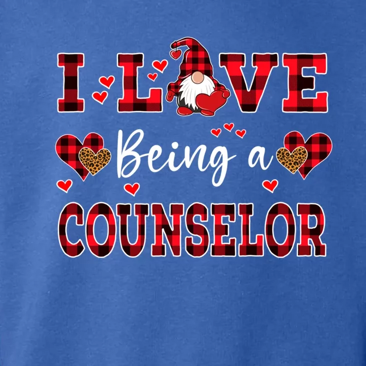 I Love Being A Counselor Gnome Valentine's Day Counselor Funny Gift Toddler Hoodie