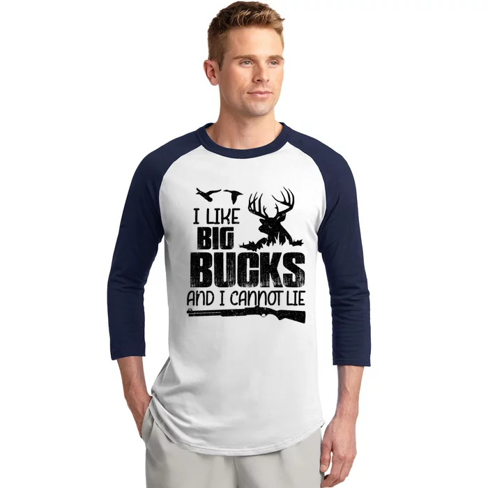 I Like Big Bucks And I Cannot Lie Deer Hunting Meaningful Gift Baseball Sleeve Shirt