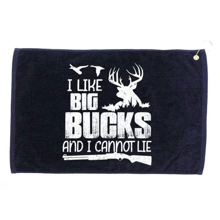 I Like Big Bucks And I Cannot Lie Deer Hunting Meaningful Gift Grommeted Golf Towel