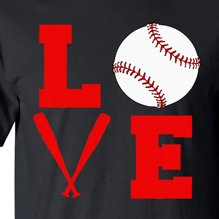 I Love Baseball Tall T-Shirt