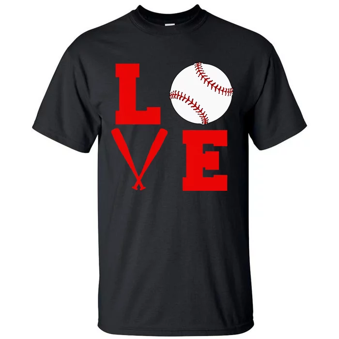 I Love Baseball Tall T-Shirt