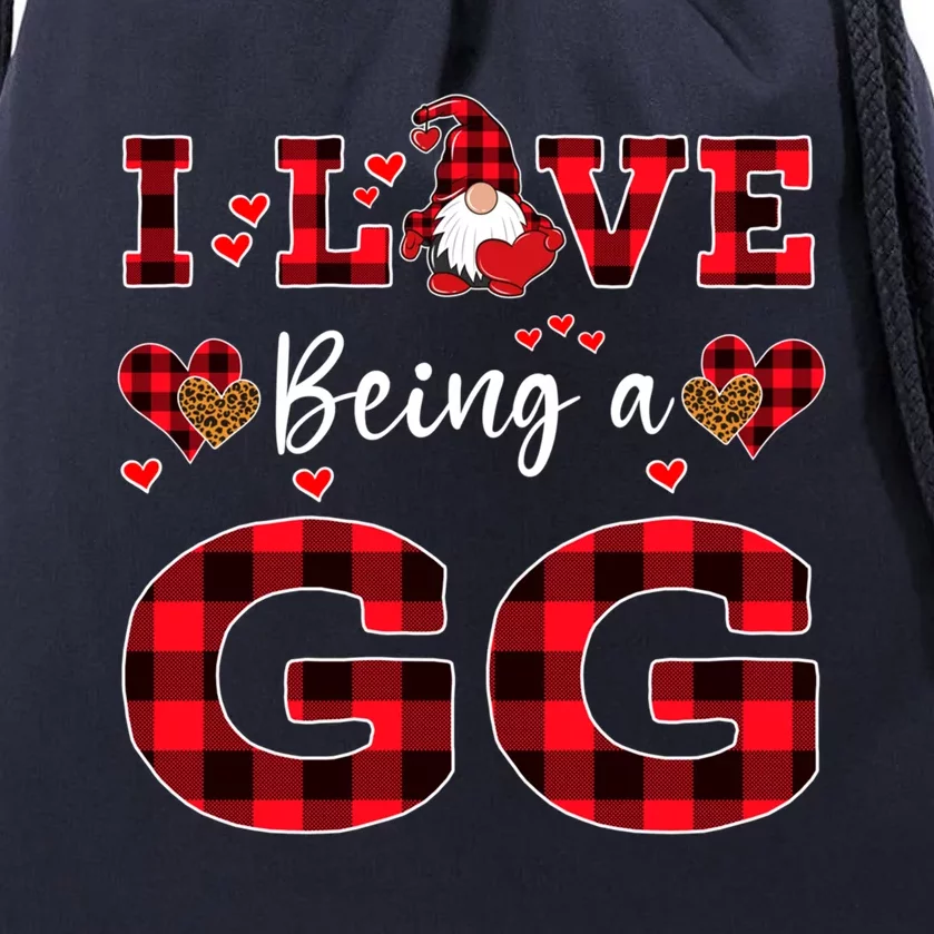 I Love Being A Gg Gnome Valentine's Day Gg Meaningful Gift Drawstring Bag