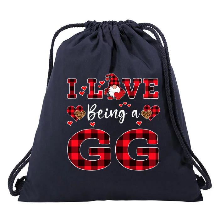 I Love Being A Gg Gnome Valentine's Day Gg Meaningful Gift Drawstring Bag