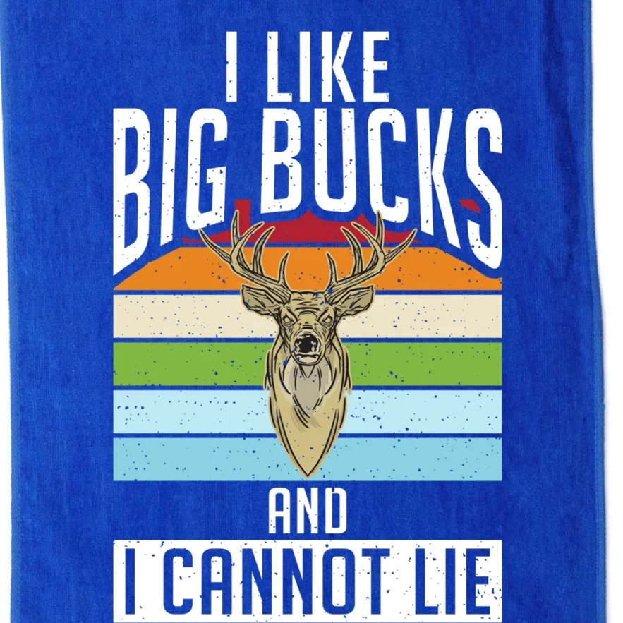 I Like Big Bucks And I Cannot Lie Funny Deer Hunting Gift Platinum Collection Golf Towel