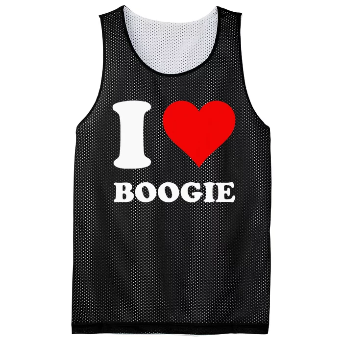 I Love Boogie Mesh Reversible Basketball Jersey Tank