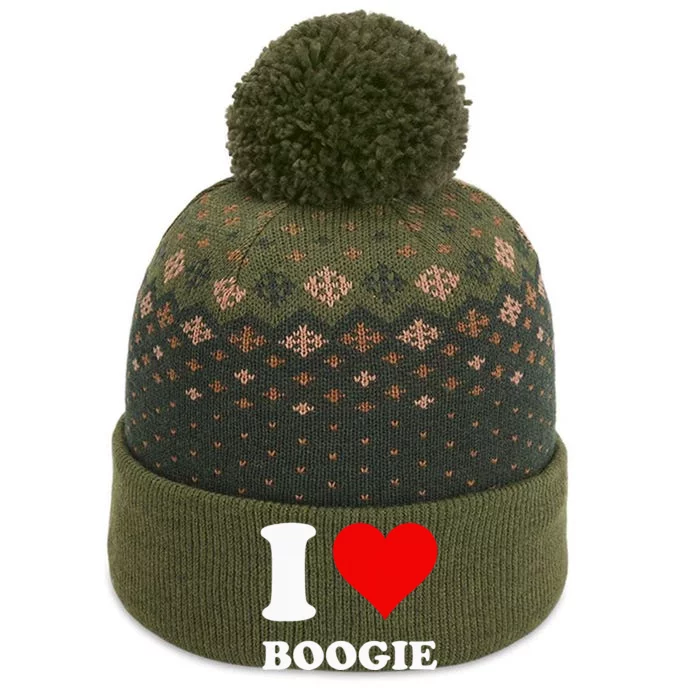 I Love Boogie The Baniff Cuffed Pom Beanie