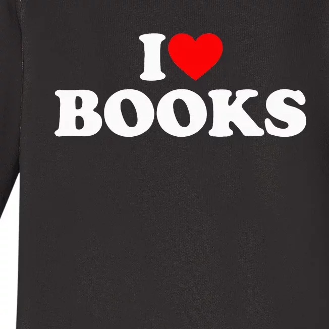 I Love Books Baby Long Sleeve Bodysuit