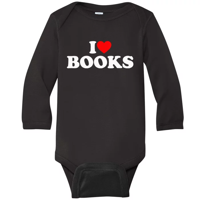 I Love Books Baby Long Sleeve Bodysuit