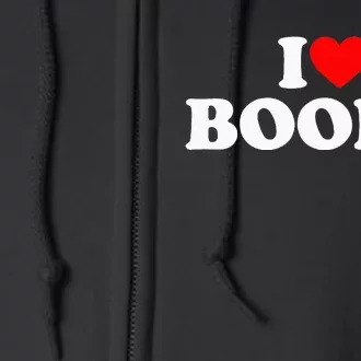 I Love Books Full Zip Hoodie