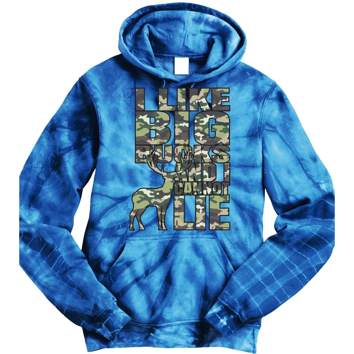 I Like Big Bucks And I Cannot Lie Hunting Deer Archery Rifle Gift Tie Dye Hoodie