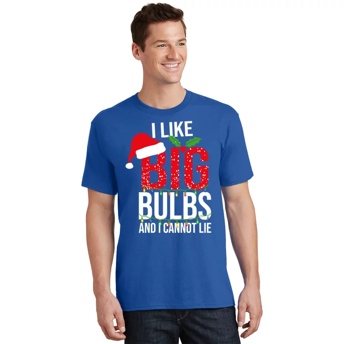 I Like Big Bulbs And Cannot Lie Christmas Light Decorator Gift T-Shirt