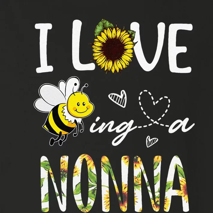 I Love Being A Nonna Sunflower Bee, Mother's Day Toddler Long Sleeve Shirt