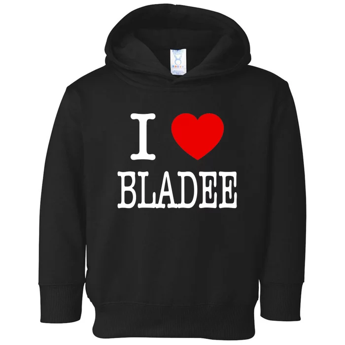 I Love Bladee Toddler Hoodie