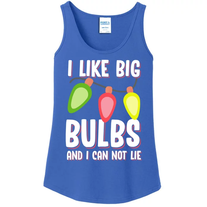 I Like Big Bulbs And I Can Not Lie Funny Christmas Gift Ladies Essential Tank