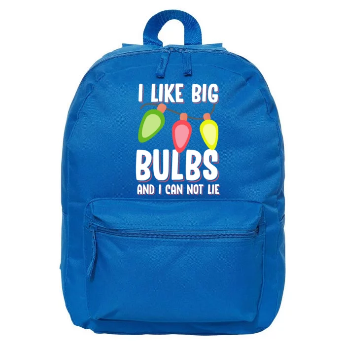 I Like Big Bulbs And I Can Not Lie Funny Christmas Gift 16 in Basic Backpack