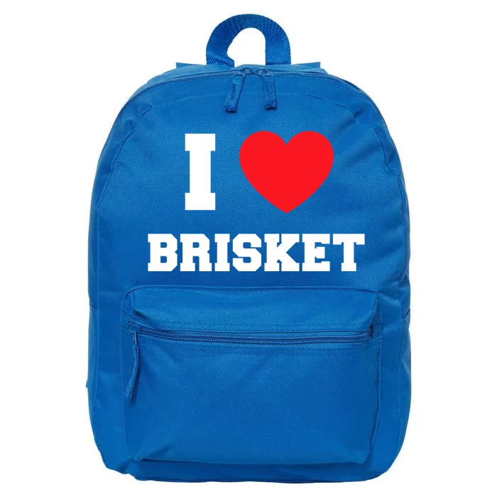 I Love Brisket Gift 16 in Basic Backpack